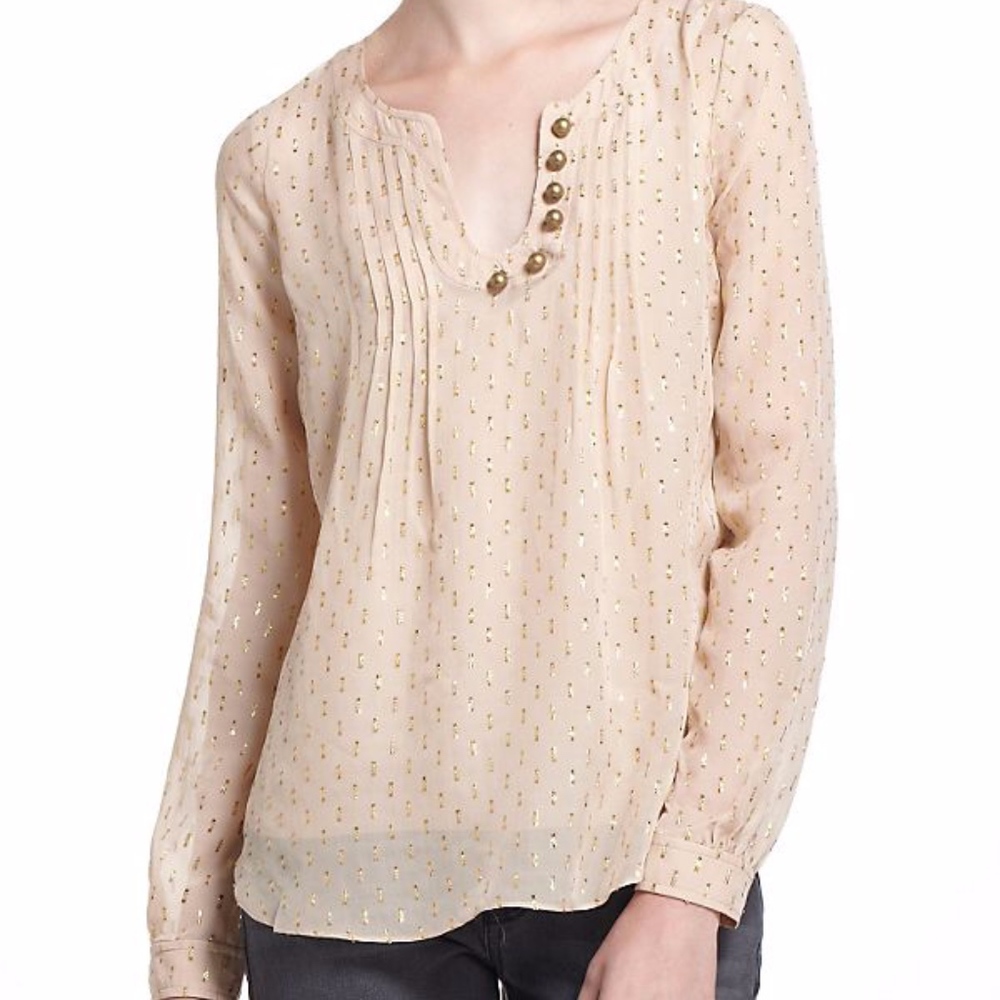 Anthropologie Spun Meteoroid Blouse